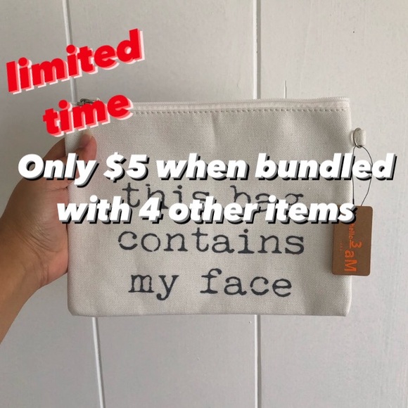 Handbags - 5/$25 Cute cosmetic pouch